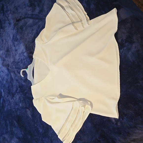 2/$8 White blouse - Picture 2 of 4